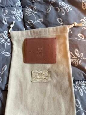 STOW Slim Leather Card Holder in Blush